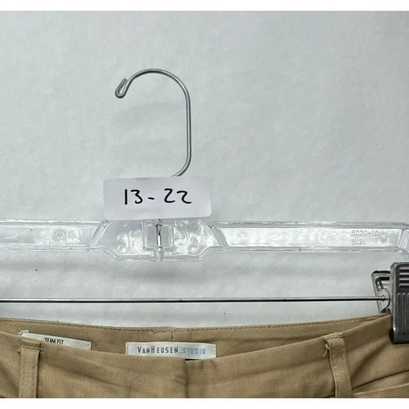 Van Heusen Studio Pants Women's Sz 4 Camel Brown Cropped Slim Fit Stretch Pocket - Picture 12 of 12